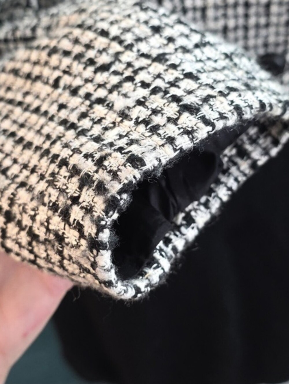 Vintage Express Compagnie Internationale Cropped Tweed Double Breasted Blazer - Picture 11 of 16